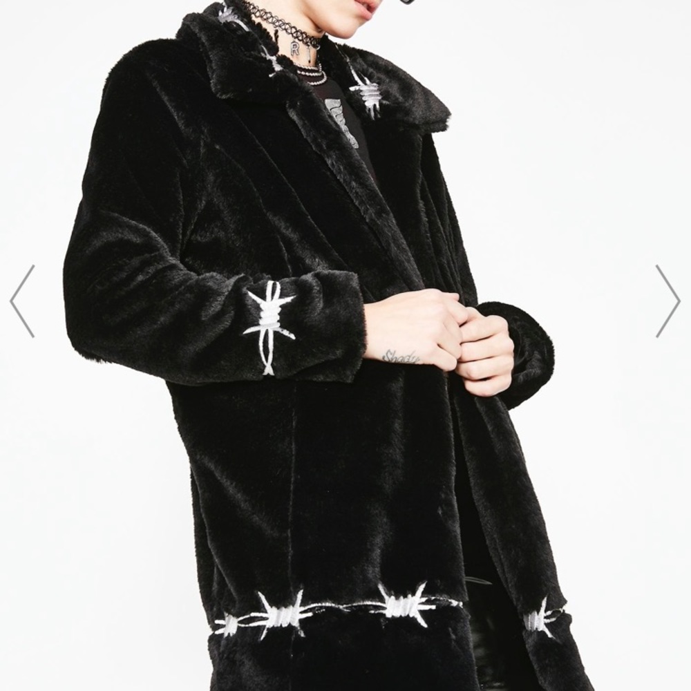 Current Mood DANGEROUSLY WIRED FAUX FUR JACKET